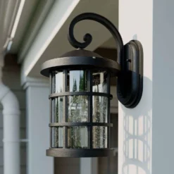 Ankea Aplique De Pared Exterior Black/Clear - Lindby -Iluminación Tienda De Ventas 42510965681726