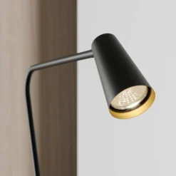 Angelina Lámpara De Pie Black/Gold - Lucande -Iluminación Tienda De Ventas 42510965699025