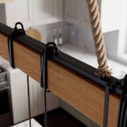 Hakona 4 Lámpara Colgante Concrete/Wood - Lucande -Iluminación Tienda De Ventas 42510965699955