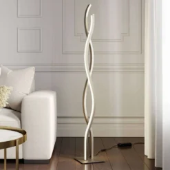 Mairia Lámpara De Pie Alu - Lucande -Iluminación Tienda De Ventas 42510965729196