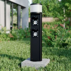 Corban Lámpara Para Jardín W/2 Power Strip Graphite - Lucande -Iluminación Tienda De Ventas 42510965736403