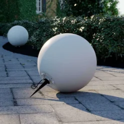 Senadin Lámpara Exteriores Ø60 IP54 Blanco - Arcchio -Iluminación Tienda De Ventas 4251096575330arcchio senadin leuchtkugel weiss ip54 60 cm4