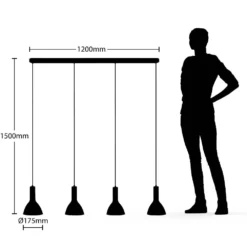 Cosmina 4 Lámpara Colgante Track Negro/Oro - Arcchio 9 Cosmina 4 Lámpara Colgante Track Negro/Oro - Arcchio -Iluminación Tienda De Ventas 42510965780104