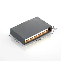 Jarte Up/Down Aplique De Pared Exterior Dark Grey - Lindby -Iluminación Tienda De Ventas 42510965803724