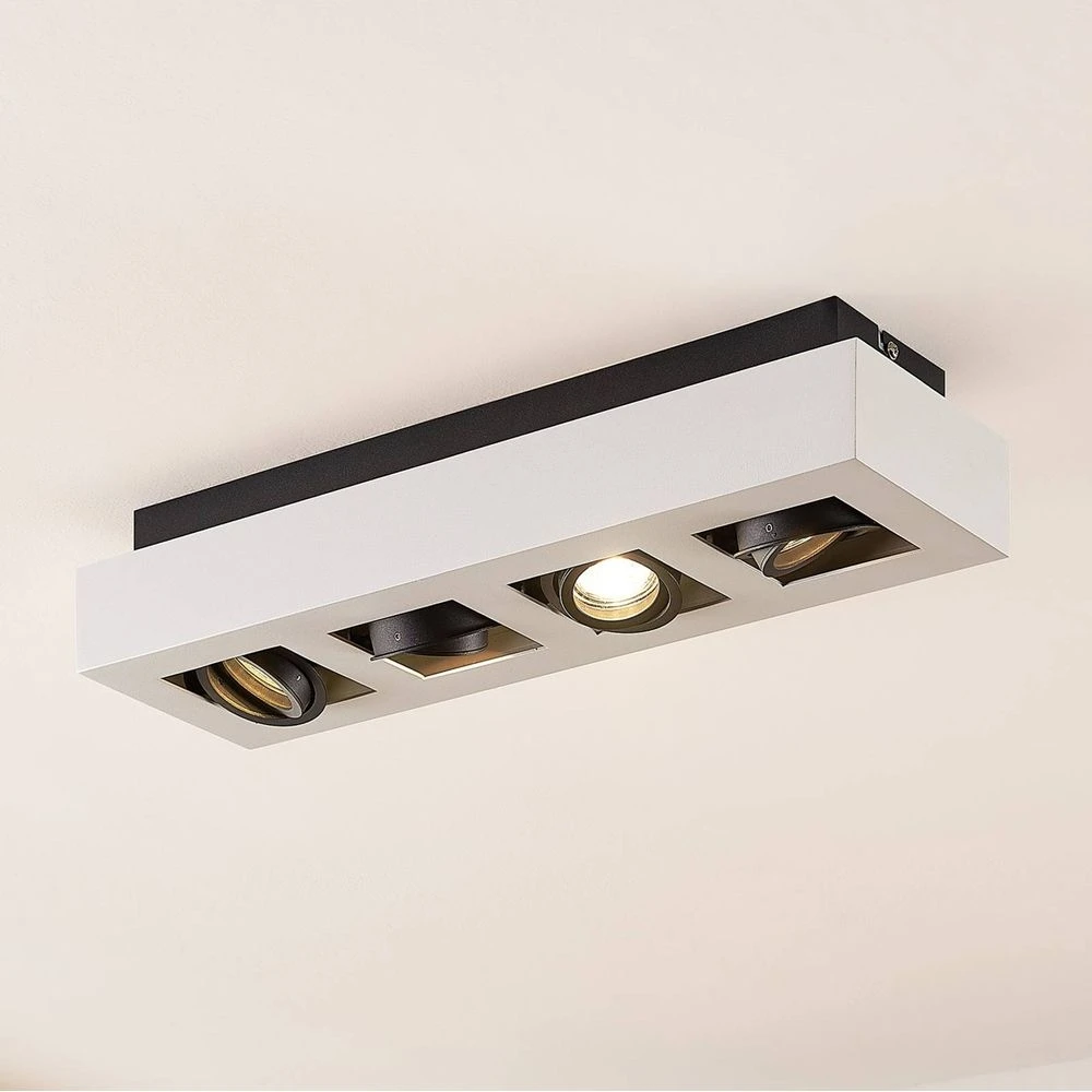 Vince 4 Lámpara De Techo Blanco/Negro - Arcchio 2 Vince 4 Lámpara De Techo Blanco/Negro - Arcchio - Imagen 2