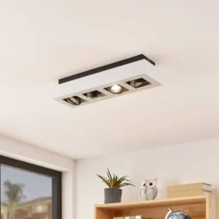 Vince 4 Lámpara De Techo Blanco/Negro - Arcchio 8 Vince 4 Lámpara De Techo Blanco/Negro - Arcchio -Iluminación Tienda De Ventas 42510965820003