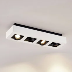 Vince 4 Lámpara De Techo Blanco/Negro - Arcchio 10 Vince 4 Lámpara De Techo Blanco/Negro - Arcchio -Iluminación Tienda De Ventas 42510965820005