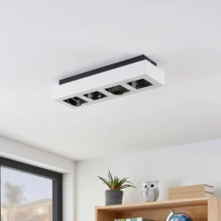 Vince 4 Lámpara De Techo Blanco/Negro - Arcchio 11 Vince 4 Lámpara De Techo Blanco/Negro - Arcchio -Iluminación Tienda De Ventas 42510965820006