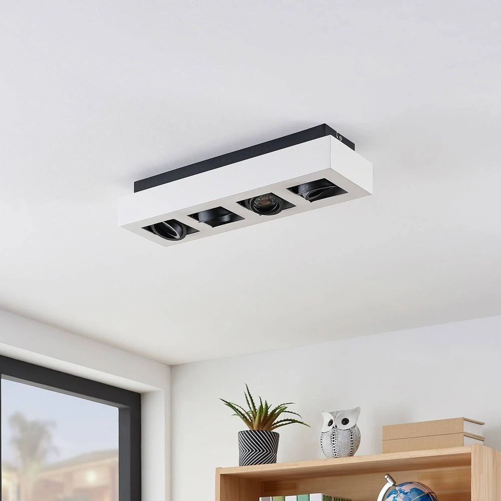 Vince 4 Lámpara De Techo Blanco/Negro - Arcchio 6 Vince 4 Lámpara De Techo Blanco/Negro - Arcchio - Imagen 6