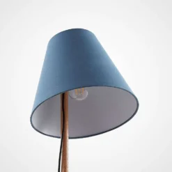 Jinda Lámpara De Sobremesa Blue/Wood - Lucande -Iluminación Tienda De Ventas 4251096593396jinda bordlampe3
