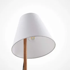 Jinda Lámpara De Sobremesa White/Wood - Lucande -Iluminación Tienda De Ventas 4251096593419jinda bordlampe3