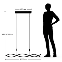 Welina Lámpara Colgante Black - Lindby -Iluminación Tienda De Ventas 42510965972576