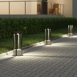 Kalisa Round LED Lámpara Exterior/Jardín H42 Dark Grey - Lucande -Iluminación Tienda De Ventas 4251911703498lucande overa led sockelleuchte rund3