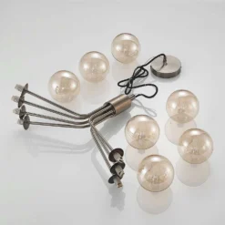 Wynina Lámpara Colgante Brass/Amber - Lucande -Iluminación Tienda De Ventas 42519117045256