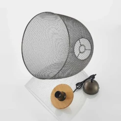 Monigo Lámpara Colgante Nickel/Wood - Lindby -Iluminación Tienda De Ventas 42519117082195