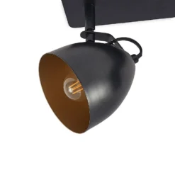 Colton 3 Lámpara De Techo Black/Gold - Lindby -Iluminación Tienda De Ventas 4251911709353colton loft 33