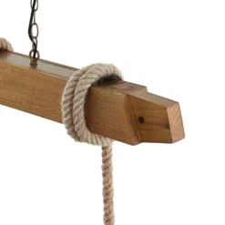 Mevan 3 Lámpara Colgante Wood/Amber - Lucande -Iluminación Tienda De Ventas 42519117112956