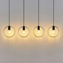 Shaima 4 Lámpara Colgante Black - Lindby -Iluminación Tienda De Ventas 4251911712988 4