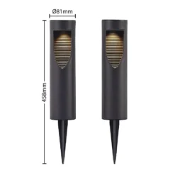 Ashton Lámpara Solar Black - Lindby -Iluminación Tienda De Ventas 42519117132514