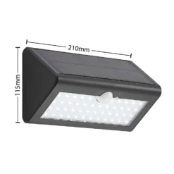 Ladiro Lámpara Solar W/Sensor Black - Lindby -Iluminación Tienda De Ventas 42519117133503