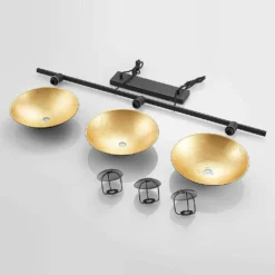 Narisara Long Lámpara Colgante Black/Gold - Lindby -Iluminación Tienda De Ventas 42519117135895