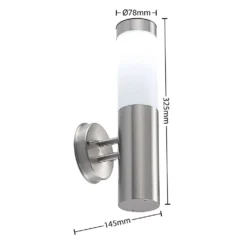 Sirita Solar Aplique De Pared Silver - Lindby -Iluminación Tienda De Ventas 42519117135964