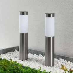 Sirita Lámpara Solar 2 Pcs. H40 Silver - Lindby -Iluminación Tienda De Ventas 42519117136193