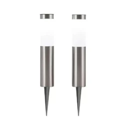 Sirita Lámpara Solar 2 Pcs. H40 Silver - Lindby