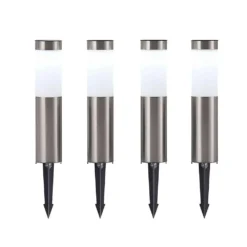 Sirita Lámpara Solar 4 Pcs. H31 Silver - Lindby