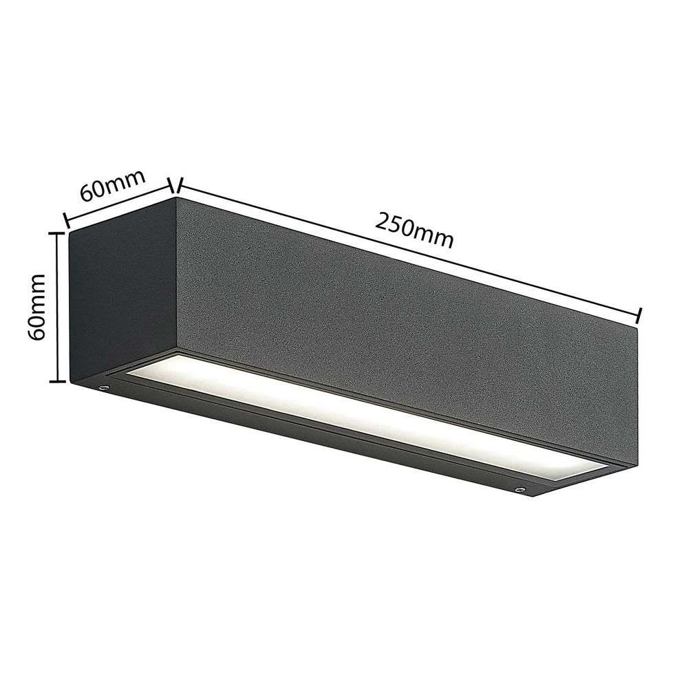 Lengo Down Aplique Exterior L25 Graphite - Arcchio 3 Lengo Down Aplique Exterior L25 Graphite - Arcchio - Imagen 3
