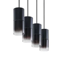 Berral 4 Lámpara Colgante Black/Smoke - Lindby -Iluminación Tienda De Ventas 42519117189045