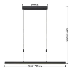 Merrit LED Lámpara Colgante Anthracite - Lucande -Iluminación Tienda De Ventas 4251911719055 5