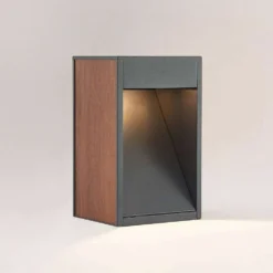 Ansala Aplique Exterior H30 Wood - Lucande -Iluminación Tienda De Ventas 42519117197894