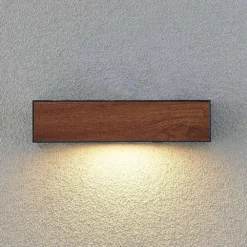 Lengo Down Aplique Exterior L25 Wood - Lucande -Iluminación Tienda De Ventas 42519117198025