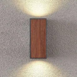 Cimala Aplique Exterior H16,5 Wood - Lucande -Iluminación Tienda De Ventas 42519117200825