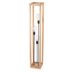 Rowan Lámpara De Pie Wood - Envostar