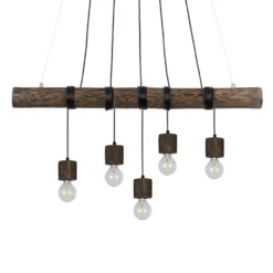 Terra 5 Lámpara Colgante Dark Wood/Wood - Envostar -Iluminación Tienda De Ventas 42519117237624