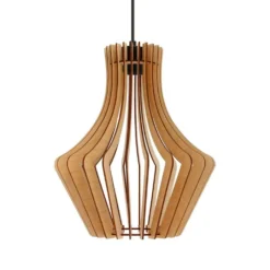 Floj Lámpara Colgante Ø30 Black/Wood - Envostar -Iluminación Tienda De Ventas 42519117241274