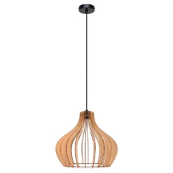 Faje Lámpara Colgante Black/Wood - Envostar -Iluminación Tienda De Ventas 42519117241895