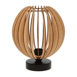 Clay Bordlampe H22 Black/Wood - Envostar