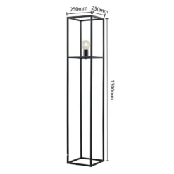 Jordana Lámpara De Pie Black - Lindby -Iluminación Tienda De Ventas 4251911726893 4