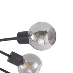 Eridia 6 Cross Lámpara De Techo Black/Wood - Lindby -Iluminación Tienda De Ventas 42519117284536