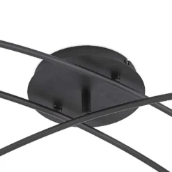 Eridia 6 Cross Lámpara De Techo Black - Lindby -Iluminación Tienda De Ventas 42519117284606