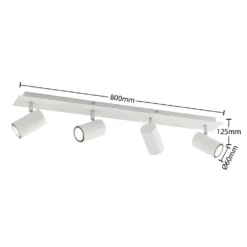 Joffrey 4 Lámpara De Techo L80 White - Lindby -Iluminación Tienda De Ventas 4251911728569 4