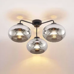 Navidia 3 Lámpara De Techo Smoked - Lindby -Iluminación Tienda De Ventas 42519117288664