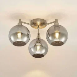 Jemissa 3 Lámpara De Techo Smoke - Lindby -Iluminación Tienda De Ventas 42519117296104