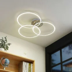 Lucardis 3 LED Lámpara De Techo Silver - Lucande -Iluminación Tienda De Ventas 4251911729641 4