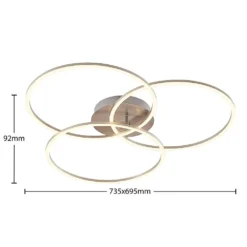 Lucardis 3 LED Lámpara De Techo Silver - Lucande -Iluminación Tienda De Ventas 4251911729641 5