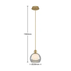 Mylah Lámpara Colgante Brass - Lucande -Iluminación Tienda De Ventas 4251911730258 3