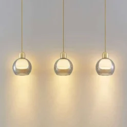 Mylah 3 Lámpara Colgante L18 Brass - Lucande -Iluminación Tienda De Ventas 4251911730272 4